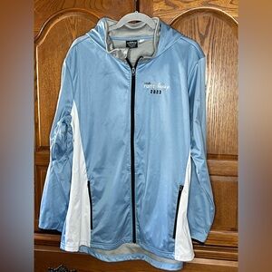 Club runDisney 2023 Blue & White Zip-Up Hoodie Jacket - Size 2XL